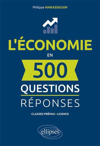 Couverture du livre « L economie en 500 questions-reponses » de Philippe Narassiguin aux éditions Ellipses