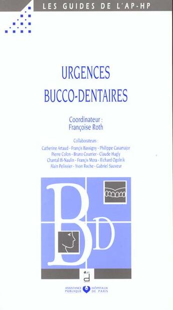 Couverture du livre « Urgences bucco dentaires » de Aphp aux éditions Doin