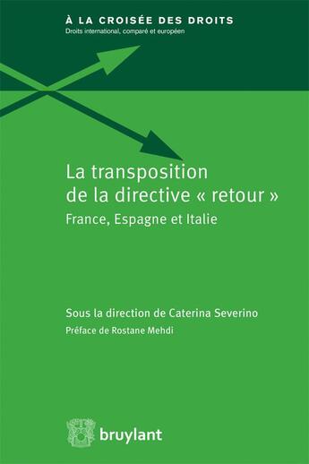 Couverture du livre « La transposition de la 