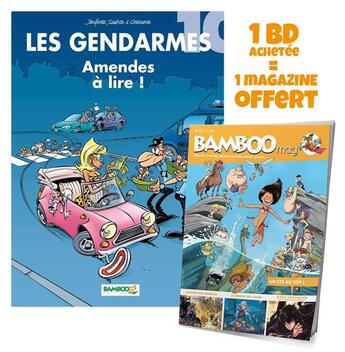 Couverture du livre « Les gendarmes Tome 10 : amendes à lire ! » de Christophe Cazenove et David Lunven et Jenfevre et Olivier Sulpice aux éditions Bamboo