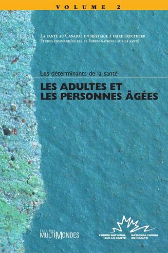 Couverture du livre « Les adultes et les personnes âgées » de  aux éditions Editions Multimondes