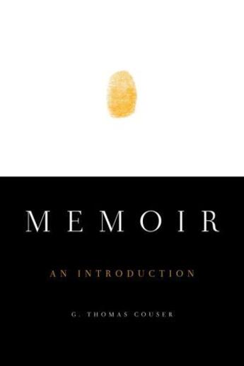 Couverture du livre « Memoir: An Introduction » de Couser G Thomas aux éditions Editions Racine