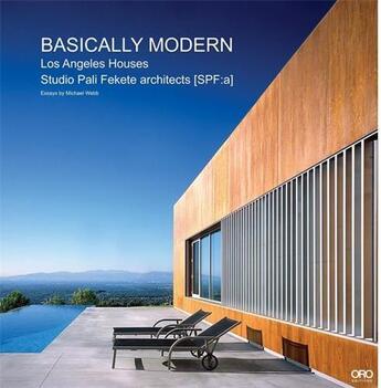 Couverture du livre « Basically modern los angeles houses » de Michael Webb/Zolton aux éditions Acc Art Books