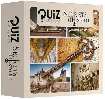 Couverture du livre « Quiz 365 jours ; secrets d'histoire » de  aux éditions Papier Cadeau