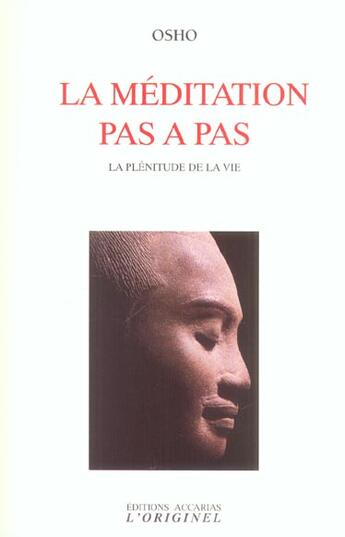 Couverture du livre « La meditation pas-a-pas » de Osho aux éditions Accarias-originel