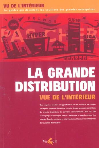 Couverture du livre « Grande distribution vue de l'interieur (la) » de Condis Stephanie aux éditions Vie Et Cie