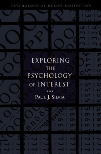 Couverture du livre « Exploring the Psychology of Interest » de Silvia Paul J aux éditions Oxford University Press Usa