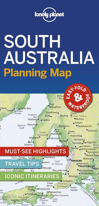 Couverture du livre « South australia planning map 1ed -anglais- » de  aux éditions Lonely Planet France