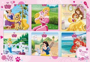 Couverture du livre « Disney Princesses - Palace Pets ; coffret 12 livres » de Disney aux éditions Disney Hachette