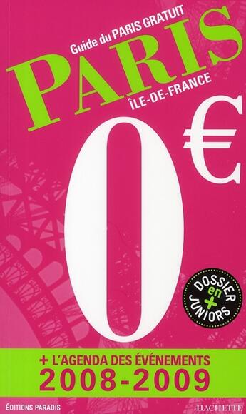 Couverture du livre « Paris 0 euros » de  aux éditions Hachette Tourisme