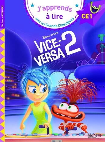 Couverture du livre « Disney - Pixar - CE1 - Vice-Versa 2 » de Clara Morena-Beuken aux éditions Hachette Education