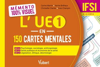 Couverture du livre « L'UE 1 en 150 cartes mentales : UE 1.1, 1.2 et 1.3 