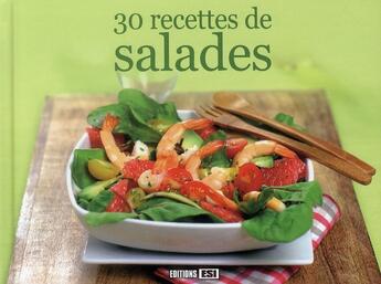 Couverture du livre « 30 recettes de salades » de Brozinska Anastas. aux éditions Editions Esi