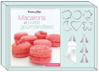 Couverture du livre « Macarons et pures gourmandises ; coffret » de  aux éditions Marie-claire