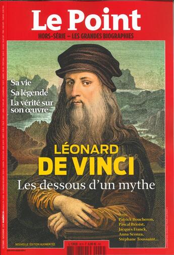 Couverture du livre « Le point les maitres penseurs n 26 leonard de vinci - septembre 2019 » de  aux éditions Le Point