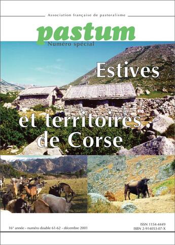 Couverture du livre « Estives et territoires de Corse » de  aux éditions La Cardere