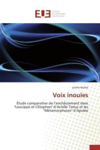 Couverture du livre « Voix inouies » de Nunez-L aux éditions Editions Universitaires Europeennes