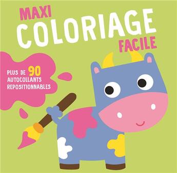 Couverture du livre « La vache, maxi coloriage » de  aux éditions Yoyo Books