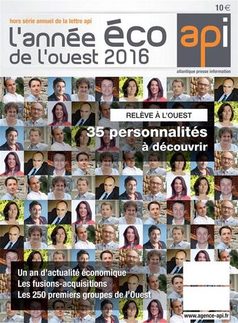 Couverture du livre « L'année éco de l'ouest 2016 » de  aux éditions Api Publications