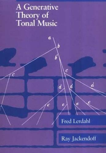 Couverture du livre « A GENERATIVE THEORY OF TONAL MUSIC » de Fred Lerdahl et Ray Jackendoff aux éditions Mit Press