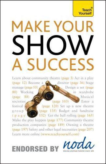 Couverture du livre « Make Your Show A Success: Teach Yourself » de Gibbs Nicholas aux éditions Hodder Education Digital