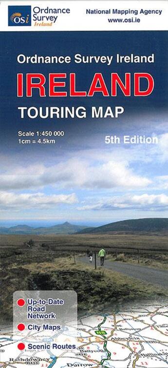 Couverture du livre « **irlande touring map » de  aux éditions Ordnance Survey