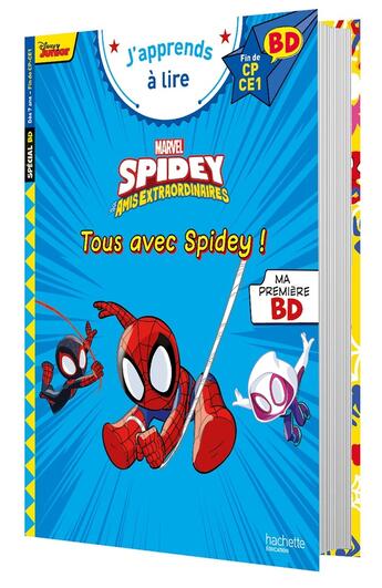 Couverture du livre « Disney bd fin de cp- ce1 - spidey et ses amis extraordinaires - tous avec spidey ! » de Isabelle Albertin aux éditions Hachette Education