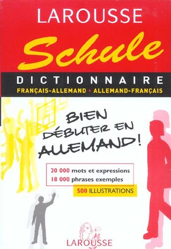 Couverture du livre « Schule Francais-Allemand, Allemand-Francais » de  aux éditions Larousse