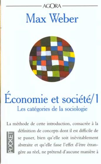 Couverture du livre « Economie Et Societe T.1 » de Max Weber aux éditions Pocket