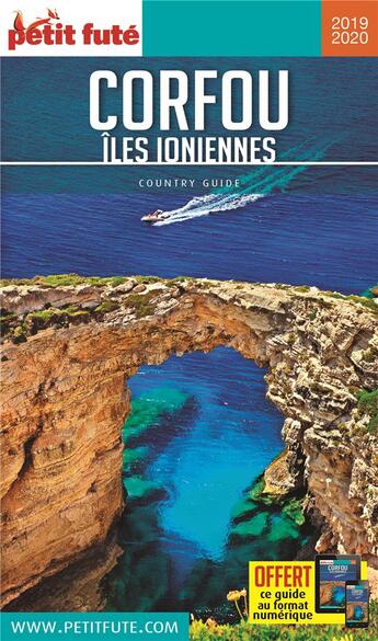 Couverture du livre « GUIDE PETIT FUTE ; COUNTRY GUIDE ; Corfou - îles ioniennes » de  aux éditions Le Petit Fute