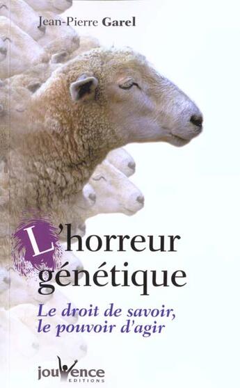 Couverture du livre « L'Horreur Biologique » de Garel aux éditions Jouvence