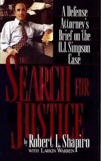 Couverture du livre « The Search for Justice » de Shapiro Robert L aux éditions Grand Central Publishing