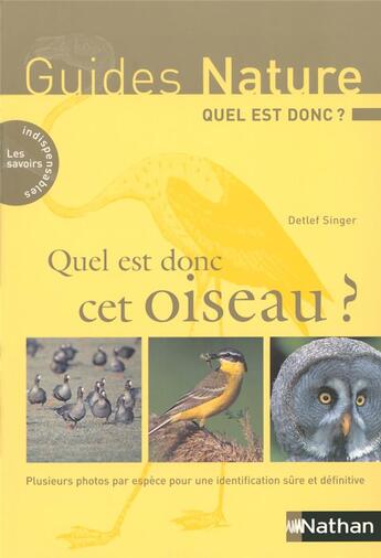 Couverture du livre « Quel est donc cet oiseau » de Singer Detief aux éditions Nathan