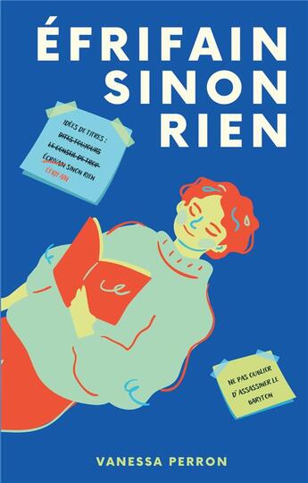 Couverture du livre « Efrifain sinon rien » de Vanessa Perron aux éditions Books On Demand