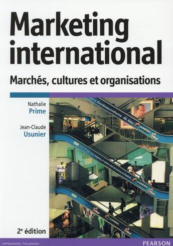 Couverture du livre « Marketing international (2e édition) » de Nathalie Prime aux éditions Pearson