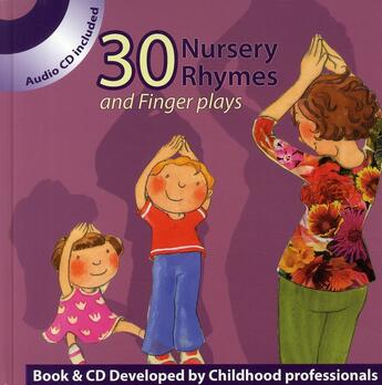 Couverture du livre « 30 nursery rhymes and finger plays » de  aux éditions Eveil Et Decouvertes
