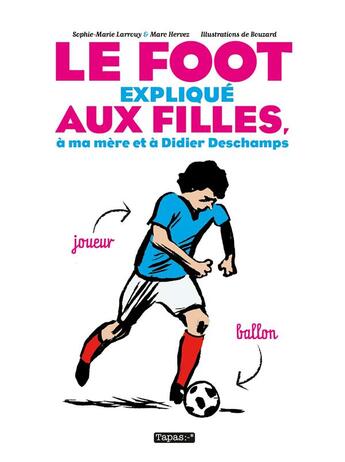 Couverture du livre « Le foot expliqué aux filles, à ma mère et à Didier Deschamps » de Guillaume Bouzard et Sophie-Marie Larrouy et Marc Hervez aux éditions Delcourt