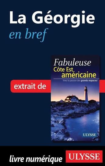 Couverture du livre « La Géorgie en bref » de  aux éditions Ulysse