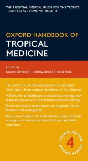 Couverture du livre « Oxford Handbook of Tropical Medicine » de Andrew Brent aux éditions Oup Oxford