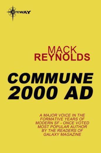 Couverture du livre « Commune 2000 AD » de Mack Reynolds aux éditions Orion Digital