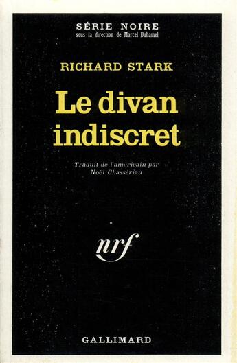 Couverture du livre « Le divan indiscret » de Richard Stark aux éditions Gallimard