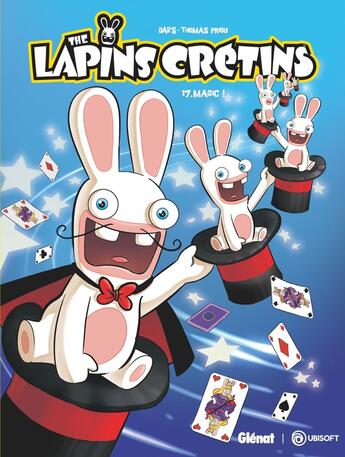 Couverture du livre « The Lapins Crétins Tome 17 : Magic ! » de Dab'S et Thomas Priou aux éditions Glenat