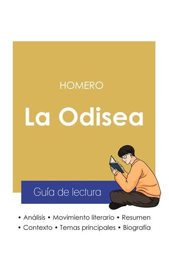 Couverture du livre « Guia de lectura la odisea de Homero (analisis literario de referencia y resumen completo) » de  aux éditions Paideia Educacion