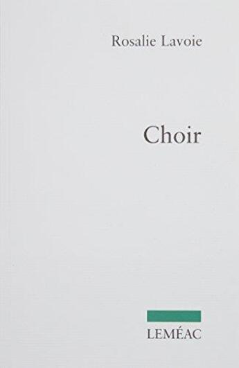 Couverture du livre « Choir » de Lavoie Rosalie aux éditions Lemeac