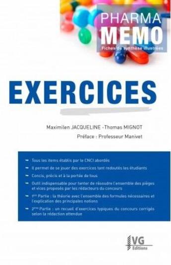 Couverture du livre « Exercices » de Maximilien Jacqueline et Thomas Mignot aux éditions Vernazobres Grego