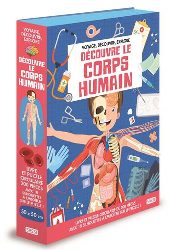 Couverture du livre « Voyage, découvre, explore ; découvre le corps humain » de Ester Tome aux éditions Sassi