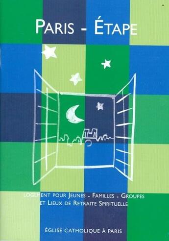 Couverture du livre « Paris etapes 2007-2008 » de  aux éditions Cidr