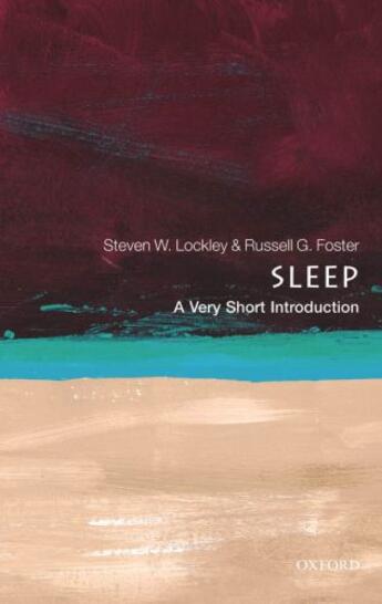 Couverture du livre « Sleep: A Very Short Introduction » de Foster Russell G aux éditions Oup Oxford