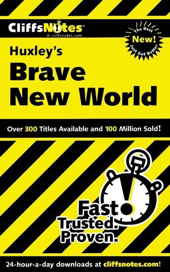 Couverture du livre « CliffsNotes on Huxley's Brave New World » de Higgins Charles aux éditions Houghton Mifflin Harcourt