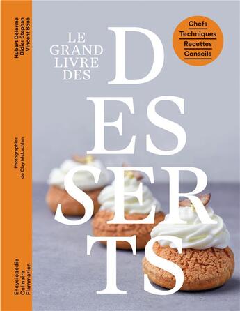 Couverture du livre « Le grand livre des desserts : Chefs - Techniques - Recettes - Conseils » de Boue/Delorme/Stephan aux éditions Flammarion